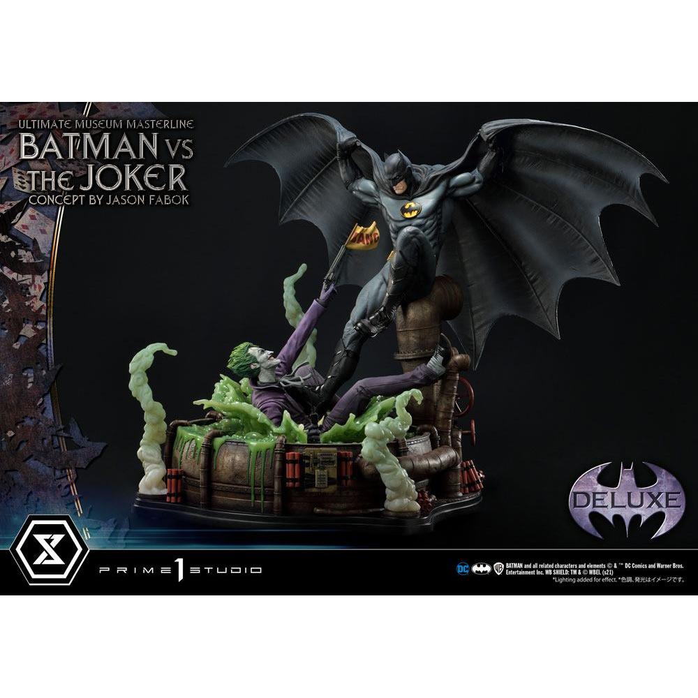 Prime 1 Studio DC Comics statuette 1/3 Batman vs. The Joker by Jason Fabok Deluxe Bonus Version 85 cm