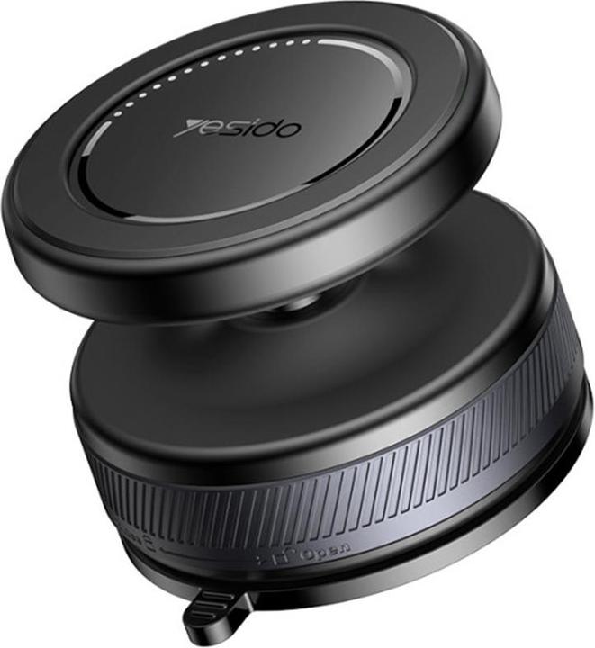 Actual product image Yesido - Car Holder (C227) - Magnetic Vacuum Suction Cup, for Dashboard, 360, 16N, Universal - Black