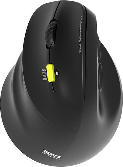 Actual product image Port Designs Souris Bluetooth & 2,4Gh rechargeable ergo gaucher (Wireless)