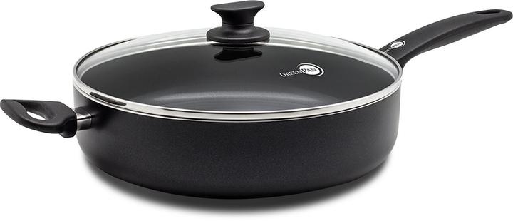Greenpan Cambridge Keramische Hapjespan met Deksel - 28 cm - PFAS-vrij (Bratpfanne, Aluminium)