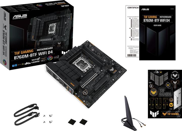 Actual product image ASUS TUF Gaming B760M-BTF D4 (LGA 1700, Intel B760, mATX)
