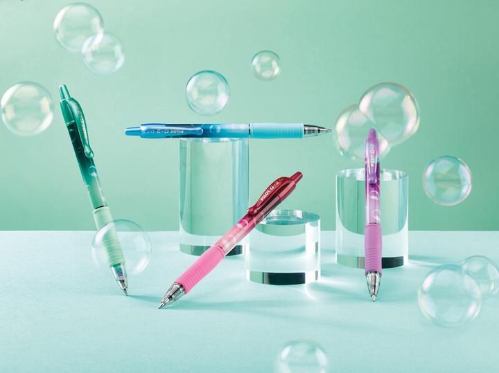 Image du produit Pilot Stylo à encre gel G-2 Bubbles (Bleu, Pink, Vert, Violet, 4x)