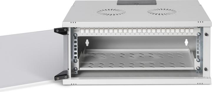 Produktbild Digitus 19" Netzwerk-Set, 4HE Wandgehäuse und Zubehör, gr SOHO PRO Version (4 HE, 19 Zoll Rack)