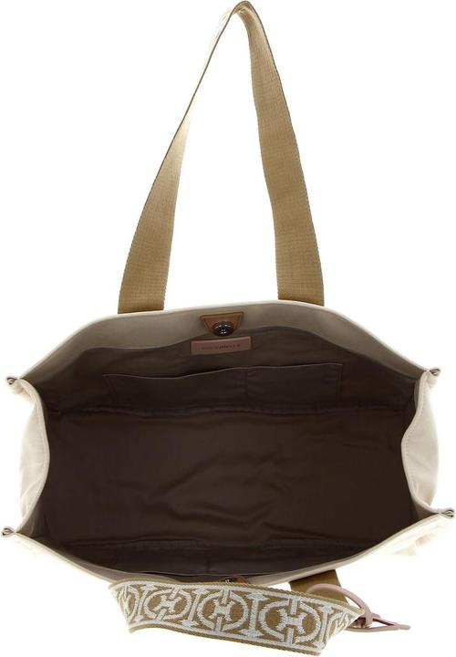 Actual product image Coccinelle Never Without Bag Ribbon Handbag Canvas Fabric