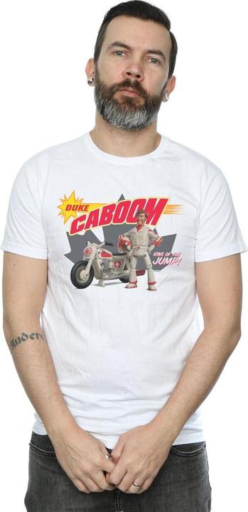 Actual product image Disney Mens Toy Story 4 Duke Caboom King Of The Jump T-Shirt (XL)