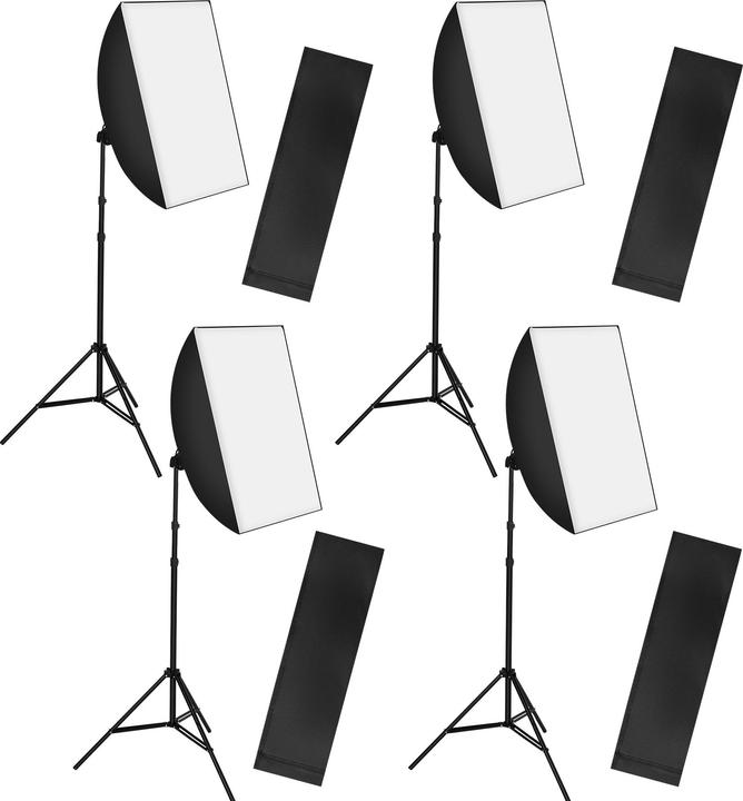 Produktbild tectake 4 Sets Studioleuchte