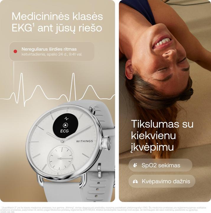 Produktbild Withings ScanWatch 2 (38 mm, nur WLAN)