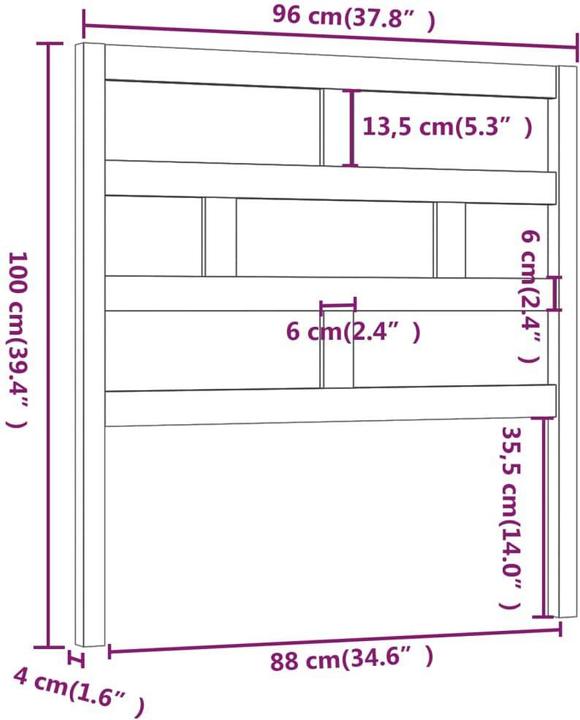 Actual product image VidaXL Dekava (96 x 4 x 100 cm)