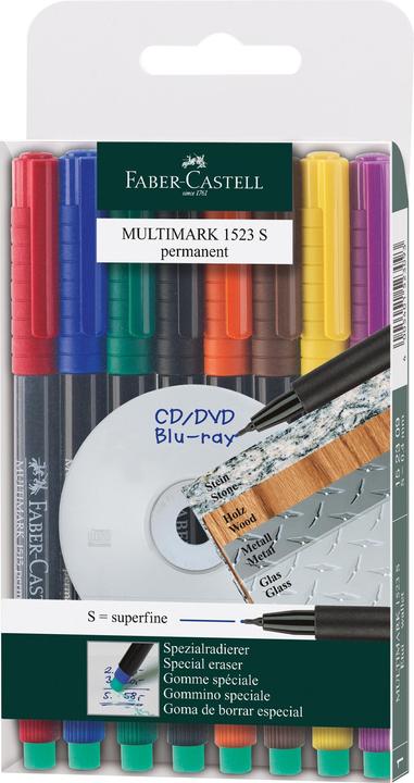 Image du produit Faber-Castell MULTIMARK - marqueur permanent (8x)