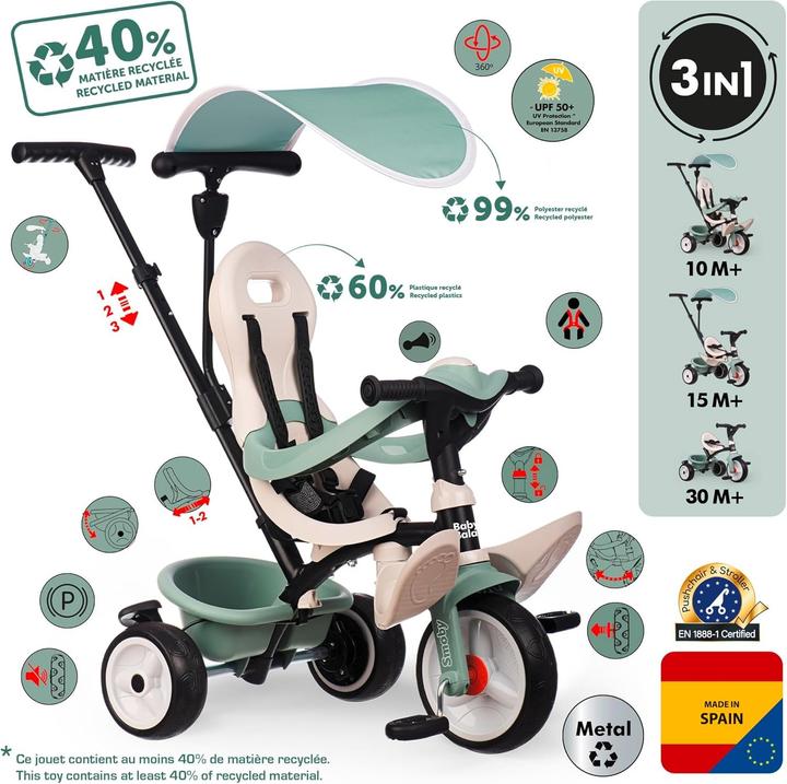 Immagine prodotto Smoby Triciclo S.Life Baby Balade