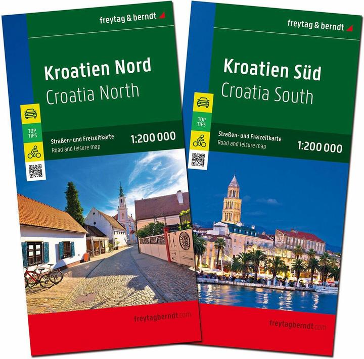 Actual product image Kroatien, Strassenkarten-Set 1:200.000, freytag & berndt