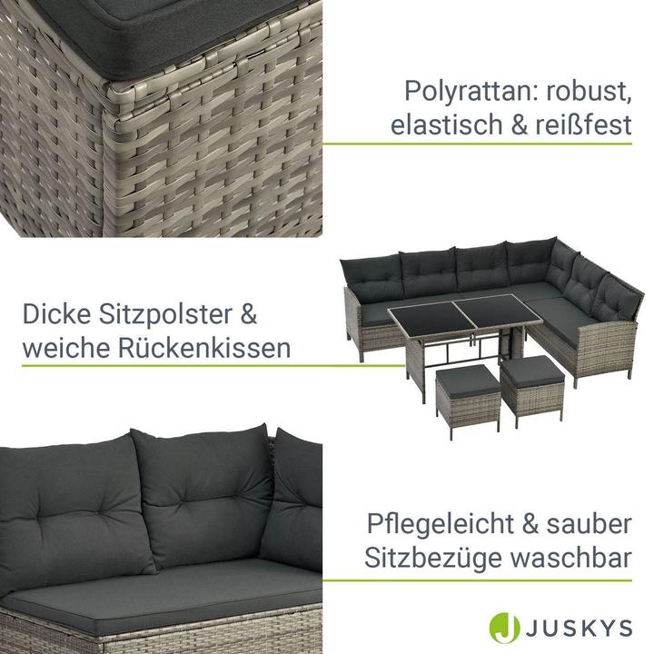 Produktbild Juskys Polyrattan Lounge