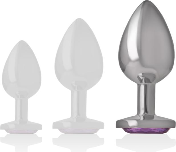 Actual product image Intense Anal Plug Metal Violet Size L