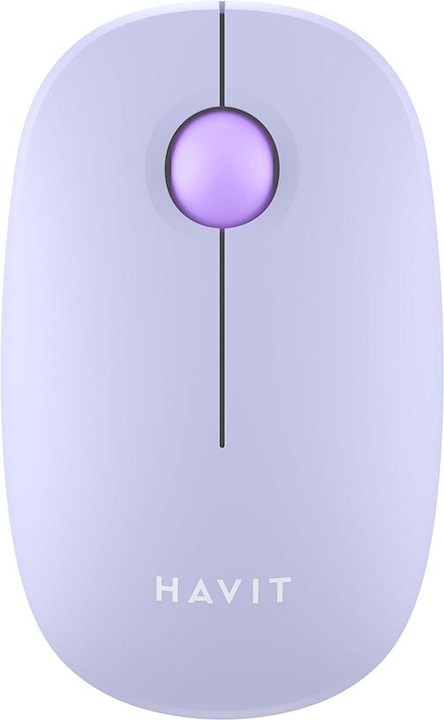 Actual product image Havit - Wireless Mouse (MS57GT) - 2.4GHz, 1600 DPI, ABS, PC, AA Battery - Purple
