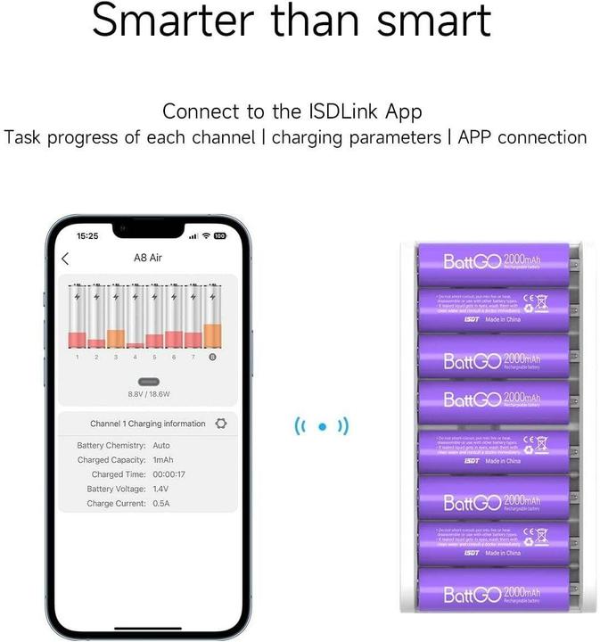 Image du produit Isdt A8 Air (1 pcs, 10500, 12500, AA, AAA, Chargeurs sans batterie)