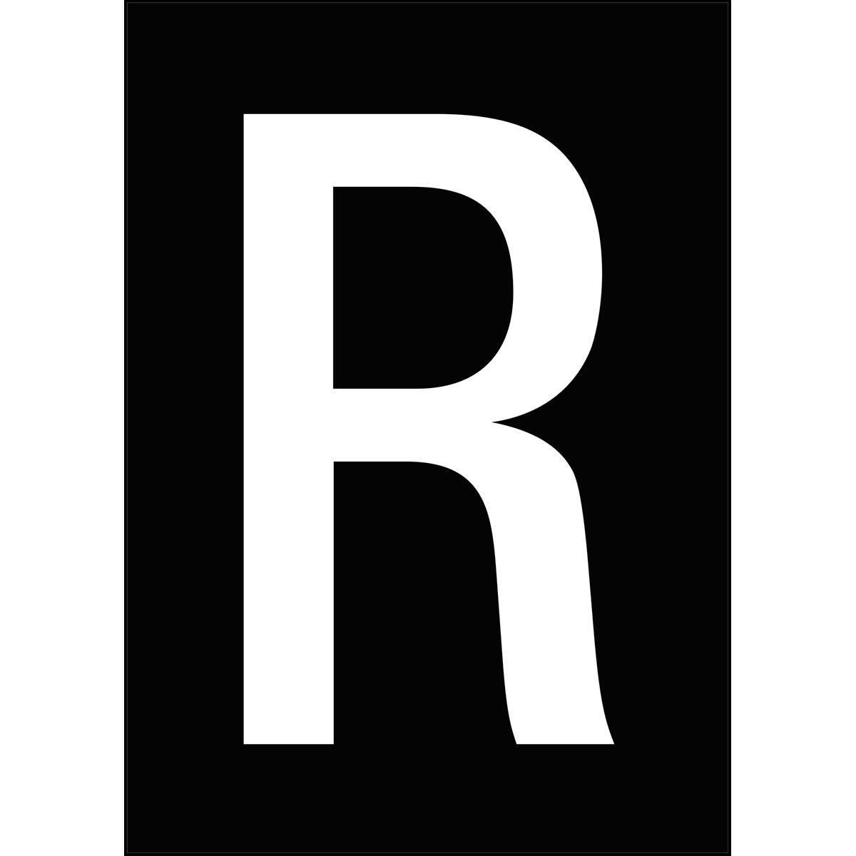 Brady, Etiketten, A4-Etiketten mit Zahlen und Buchstaben