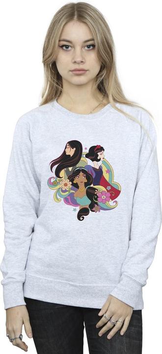 Actual product image Disney Womens/Ladies Princess Mulan Jasmine Snow White Sweatshirt (S)