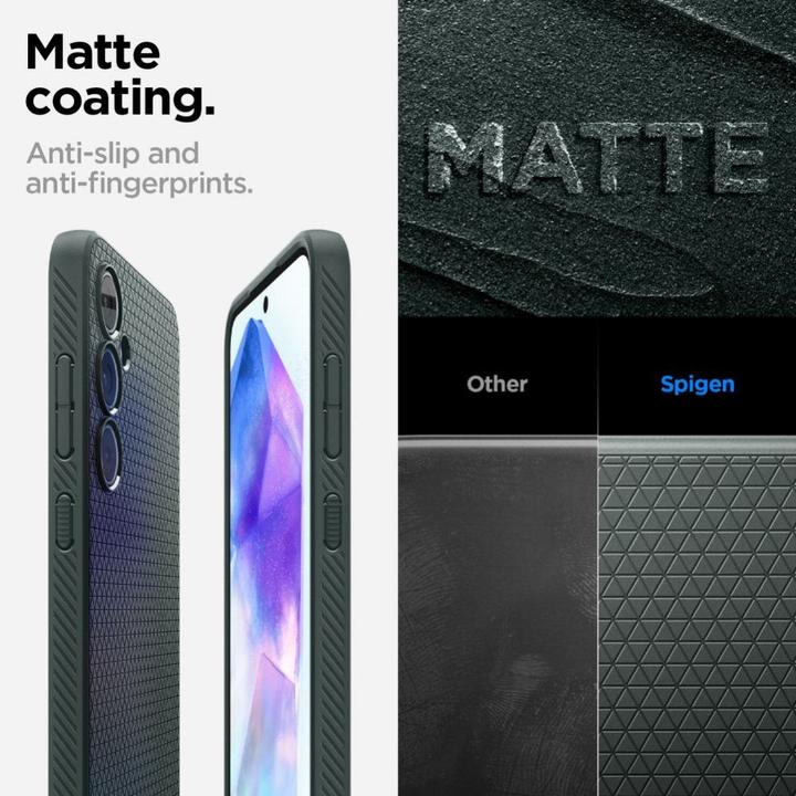 Actual product image Spigen Liquid Air Sam A55 5G zielony/abyss green ACS07527 (Samsung Galaxy A55)