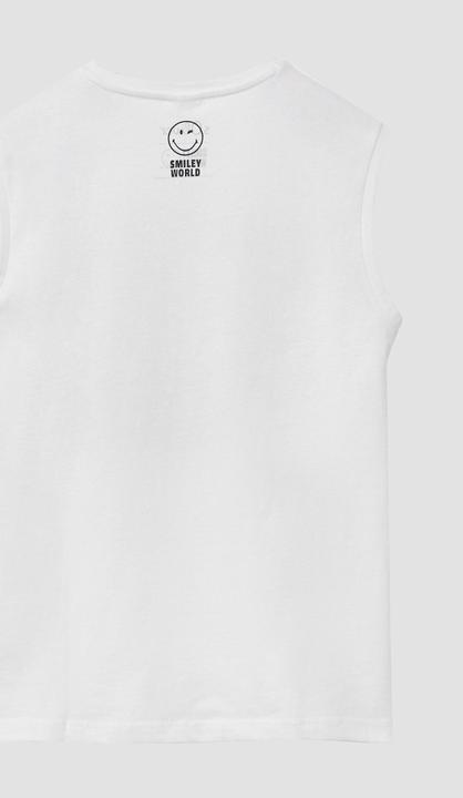 Produktbild S.Oliver T-Shirt Ärmlloses Shirt mit Smiley®-Print (134, 140)