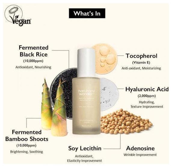 Produktbild Haruharu Wonder Wonder Black Rice Hyaluronic Anti-Wrinkle Serum 1.6 fl. oz / 50 ml (50 ml)