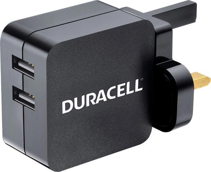Immagine prodotto Duracell Caricabatterie USB per telefono/tablet 2x2,4A (2 porte)