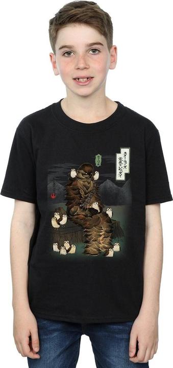 Produktbild Star Wars The Last Jedi Japanese Chewbacca Porgs TShirt Jungen (128)
