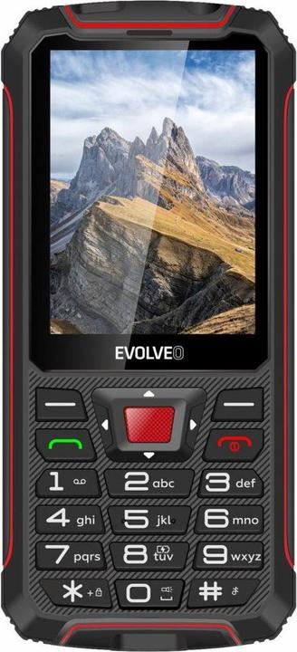 Image du produit Evolveo StrongPhone W4, vodot??sn?? odoln? Téléphone double SIM,??erno-??erven? (2.80", 2 Mpx)