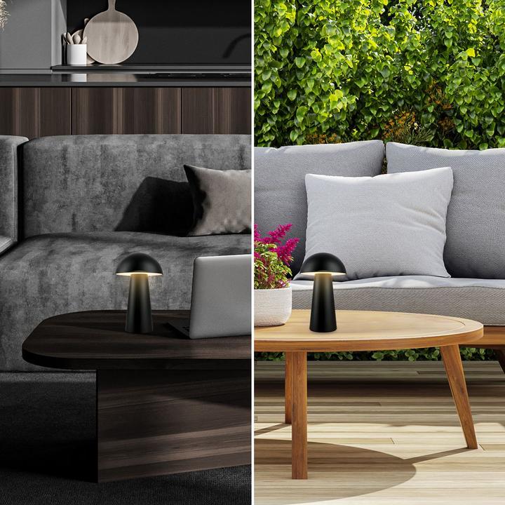 Produktbild Briloner Akku LED Tischleuchte, Schwarz, LED/2W (140 lm)