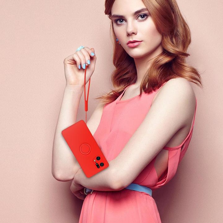 Image du produit Cadorabo TPU Liquid Ring Silicone Case Case pour Oppo FIND X5 PRO (Oppo Find X5 Pro)