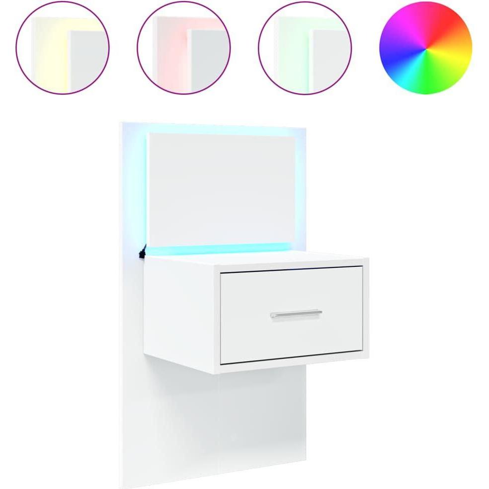 Thumbnail - VidaXL, Nachttisch, Laurette (48.5 x 32.5 x 80 cm)