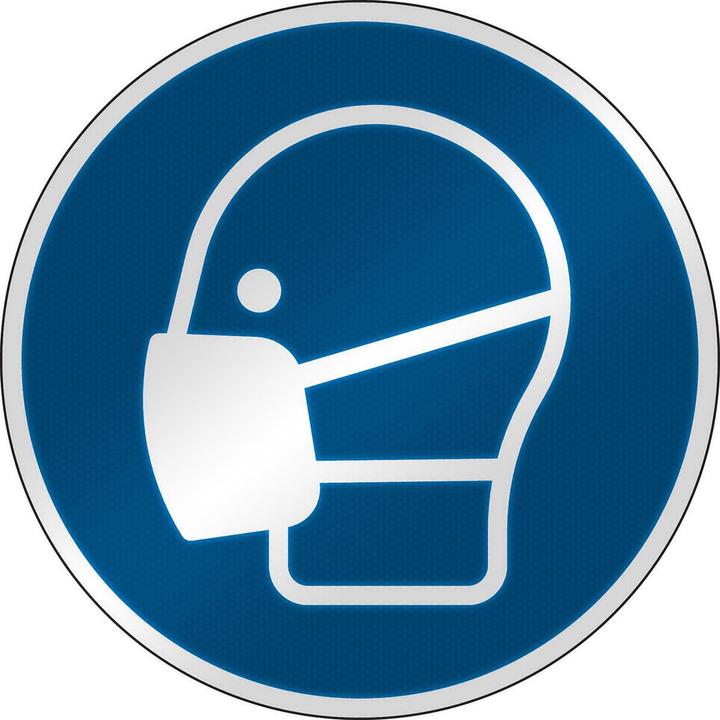 Image du produit Brady Étiquette de sécurité ISO - Utiliser le masque
