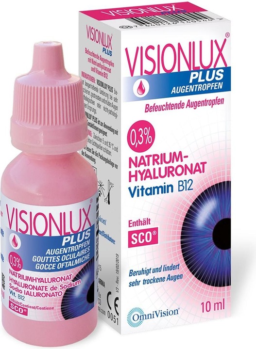 Produktbild OmniVision Augentropfen Visionlux Plus (10 ml, 10 ml Augentropfen)