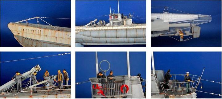 Actual product image Trumpeter DKM Submarine Type VIIC U-552