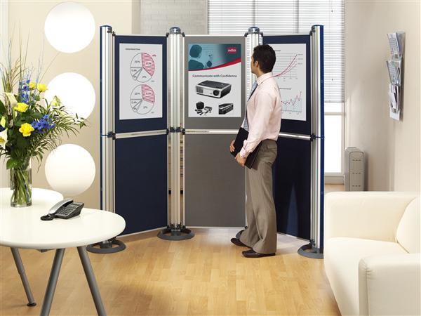 Produktbild Nobo Multifunktionswand Modular Standsäulen mit Standfüssen