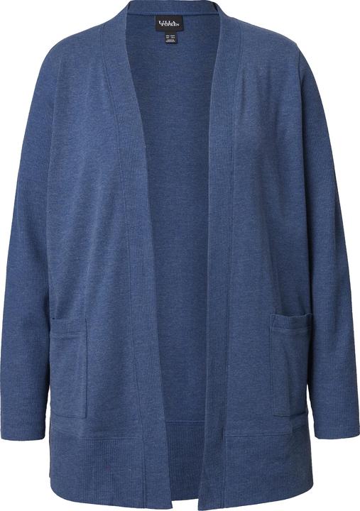 Produktbild Ulla Popken Sweatjacke, Waffelstruktur, offene Form, Langarm (50, 52)