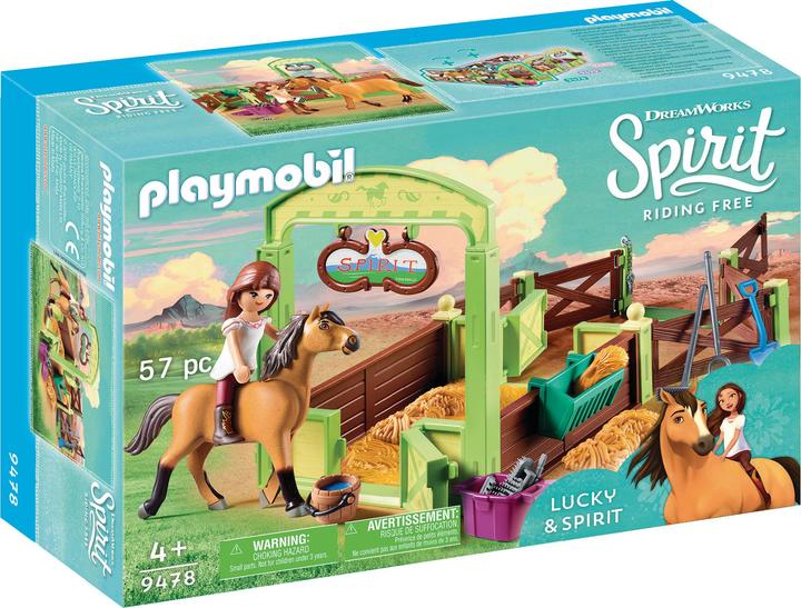 Playmobil Spirit Riding Free Pferdebox "Lucky & Spirit" 9478 (BU0944380029) (9478, Playmobil Spirit)