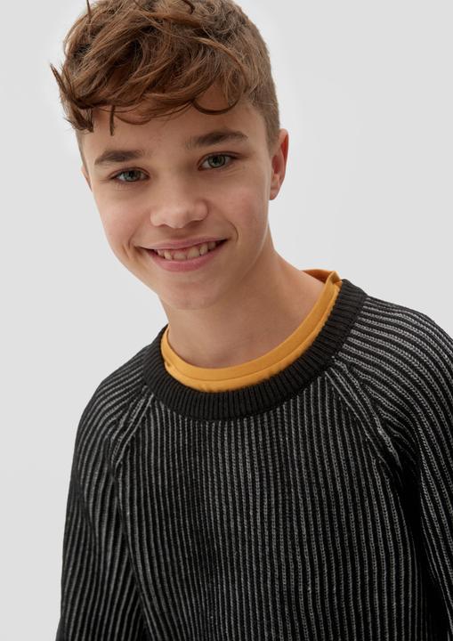 Image du produit s.Oliver Strickpullover Strickpulli in Two-Tone-Optik (L)