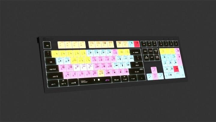 Actual product image Logickeyboard Avid Pro Tools Astra2 BL dt. Mac (DE, Cable)