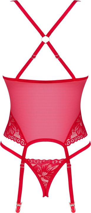 Produktbild Obsessive Lacelove Korsett Rot Xl/Xxl (XL, XXL)