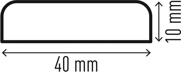 Produktbild Durable 5 Prallschutz S10 "Flächenschutzprofil S10" rechteckig 4,0 x 1,0 cm