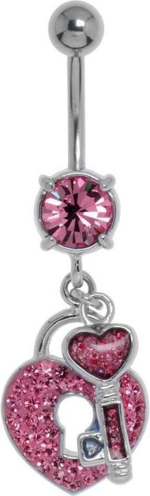 Produktbild Bijouteria Bauchpiercing (Chirurgenstahl 316L, Kristall, Messing rhodiniert)