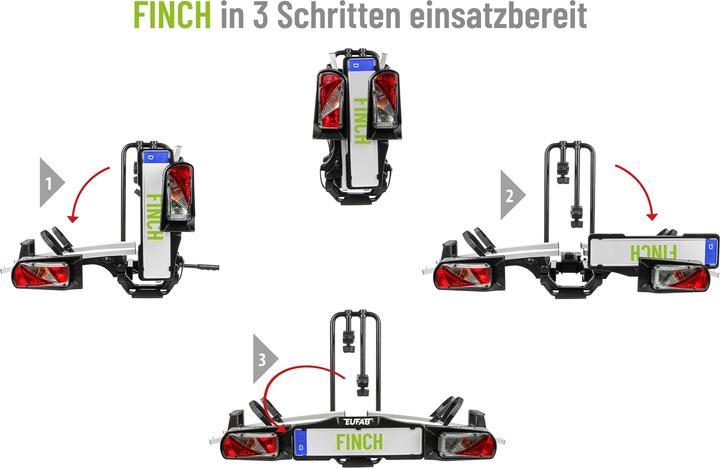 Produktbild Eufab Fahrradträger FINCH für 2 Fahrräder