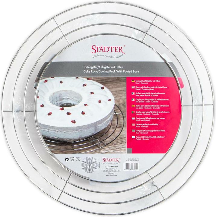 Image du produit Städter Grille à gâteau et grille de refroidissement 32cm (1 x, Grille de refroidissement)