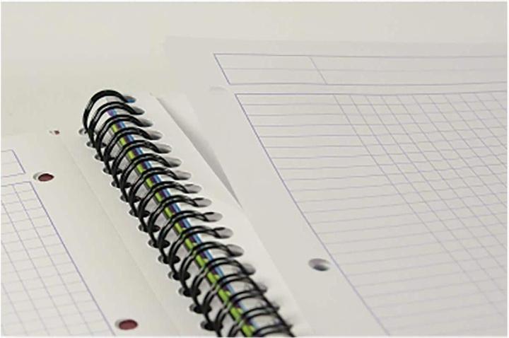 Image du produit Soennecken Officebook 2351 DIN A4+ 90g 80Bl. 4fbg. edge 3Register kar. (A4+, Quadrillé, Couverture rigide)