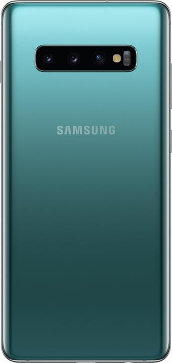 Produktbild Samsung Galaxy S10+ (128 GB, Prism Green, 6.40", Hybrid Dual SIM, 4G)