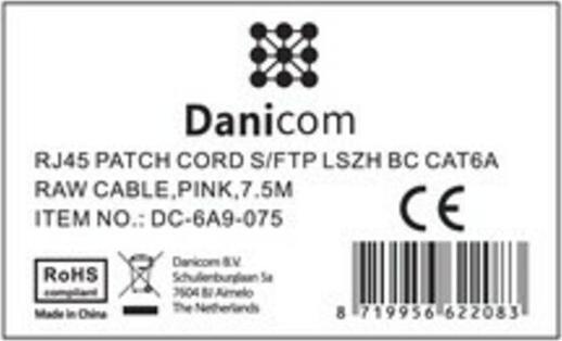 Produktbild Dsit CAT 6a Netzwerkkabel LSOH (S/FTP, CAT6a, 7.50 m)