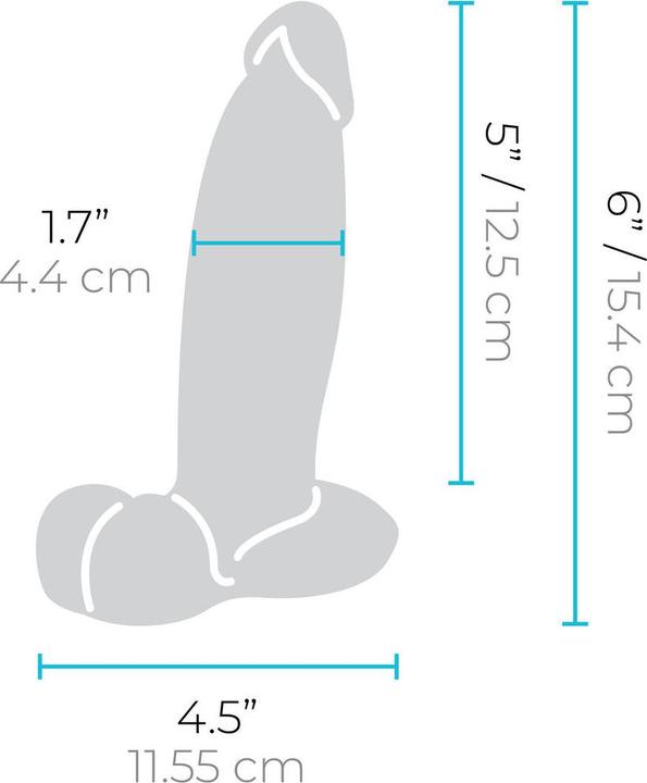 Produktbild Earthly Body Slipskin Realistic Silicone Dildo 6 Inch Girthy Brown