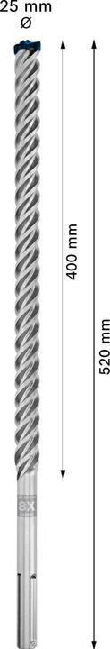 Actual product image Bosch Professional Zubehör EXPERT SDS max-8X hammer drill, 25 x 400 x 520 mm, 5 pieces (25 millimetres)