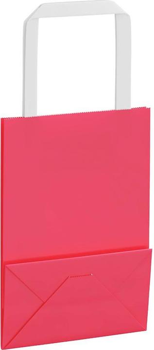Actual product image vidaXL Kraft paper bags 50 pcs. with handle Pink 15x8x21 cm Paper bag (50x)