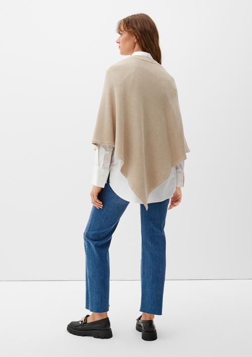 Produktbild s.Oliver Indoor-Poncho Poncho aus Baumwollmix (One Size)